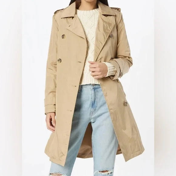 ジャケット・アウター 90s LAUREN RALPH LAUREN Half Trench Coat Vintage Polo by Ralph Lauren unisex Trench Coat - Tan